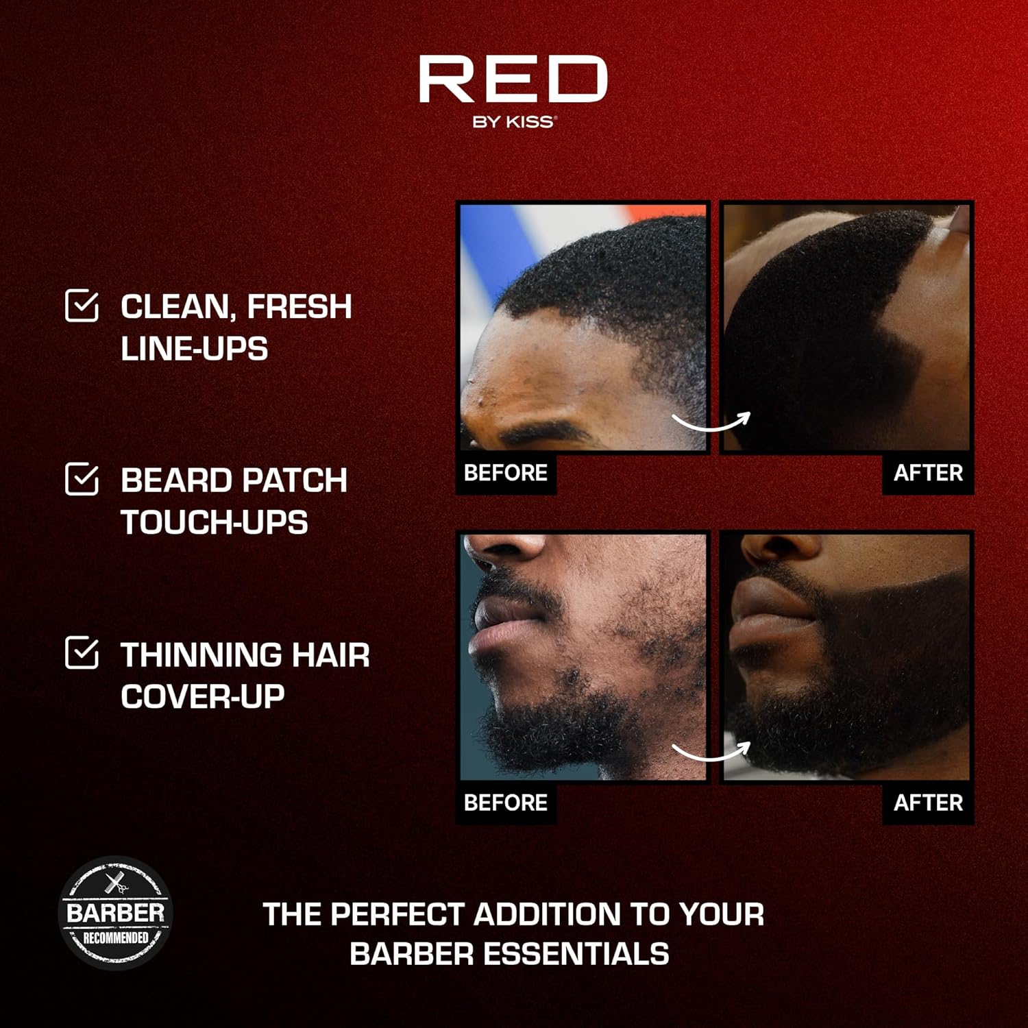 RED BY KISS TINTATION HAIR COLOR SPRAY 2.82oz #JET BLACK