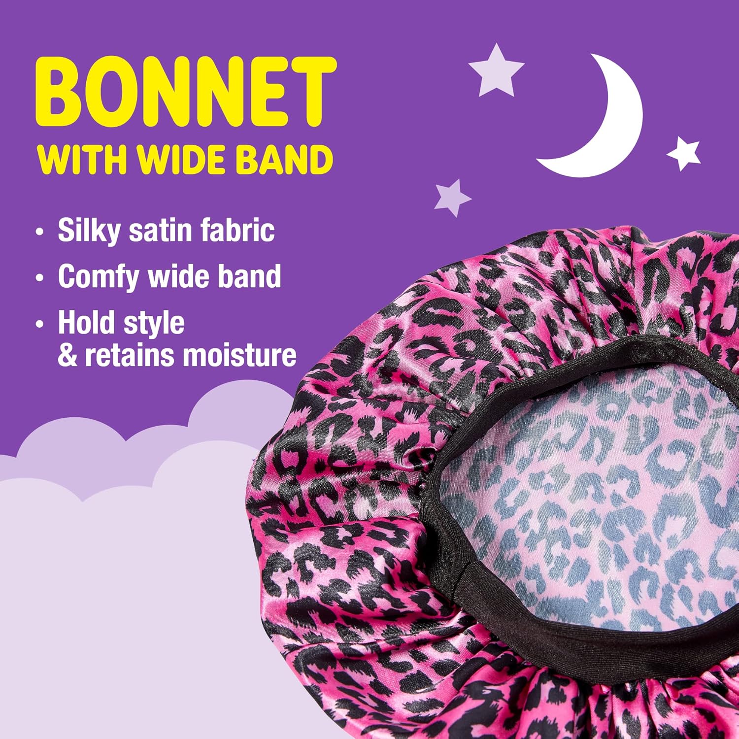 RED BY KISS KIDS SATIN BONNET WITH WIDE BAND