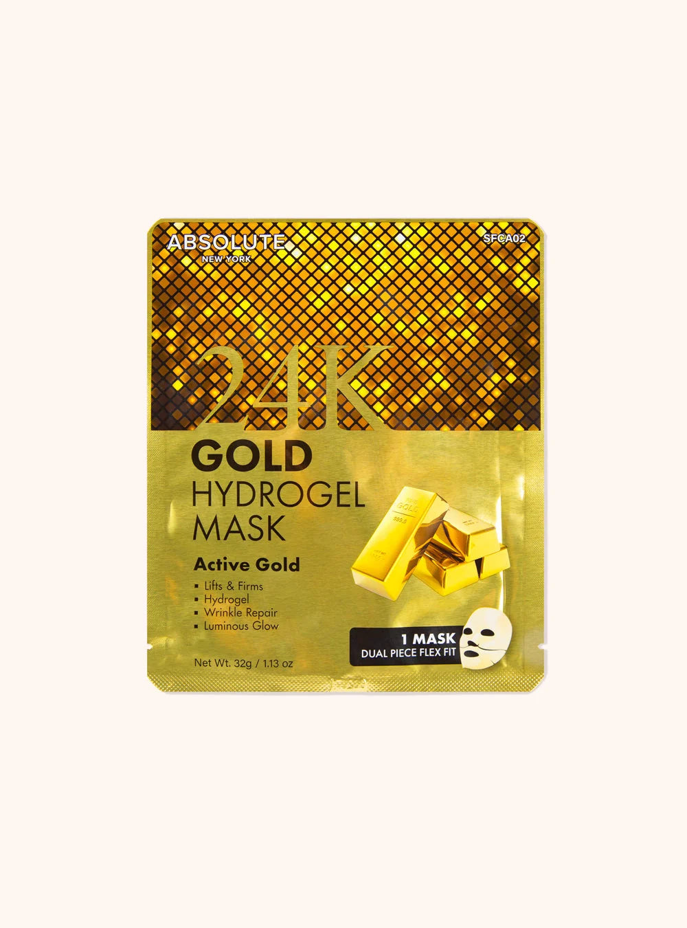ABSOLUTE 24K GOLD HYDROGEL MASK 1.13OZ