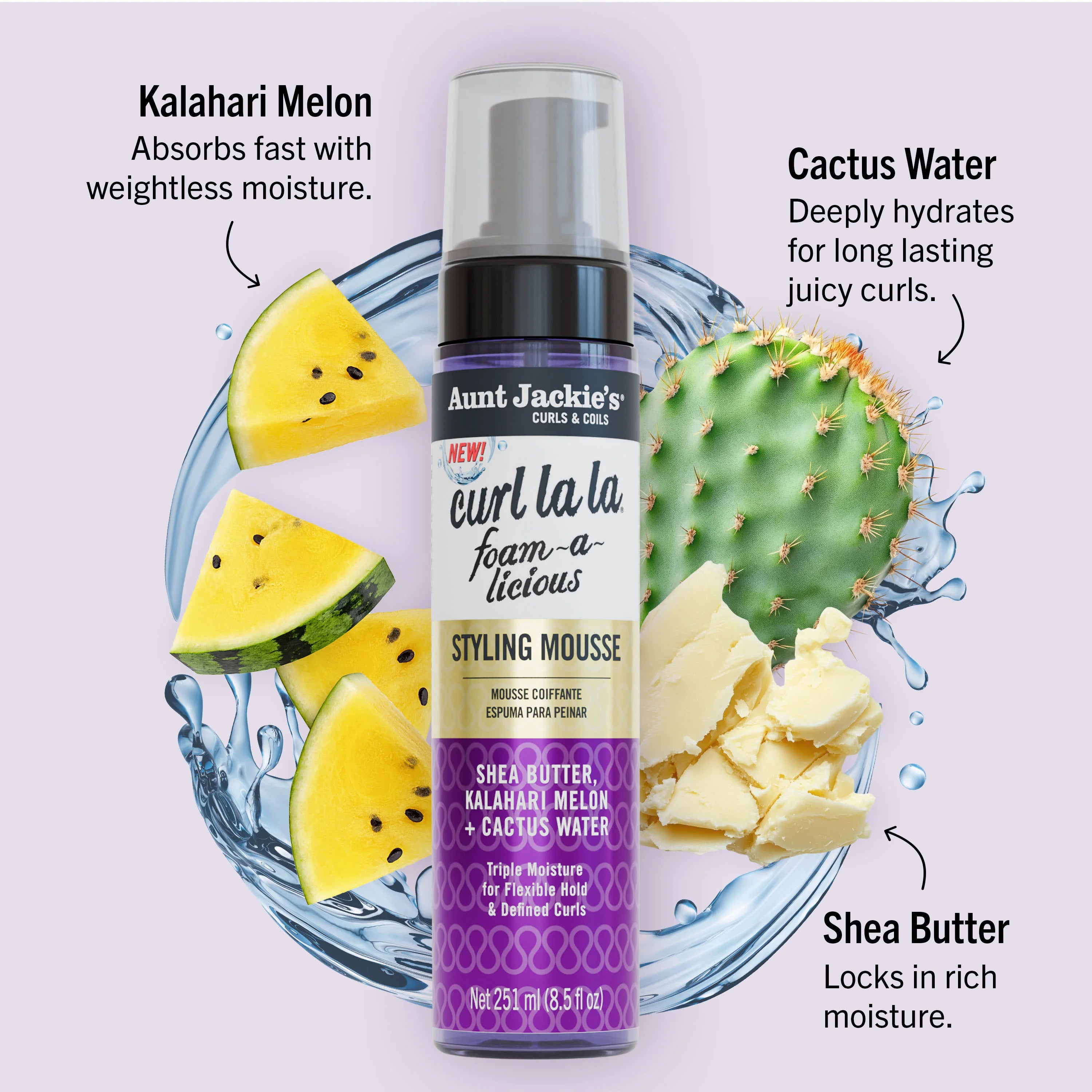 AUNTIE JACKIE'S CURL LA LA STYLING MOUSSE