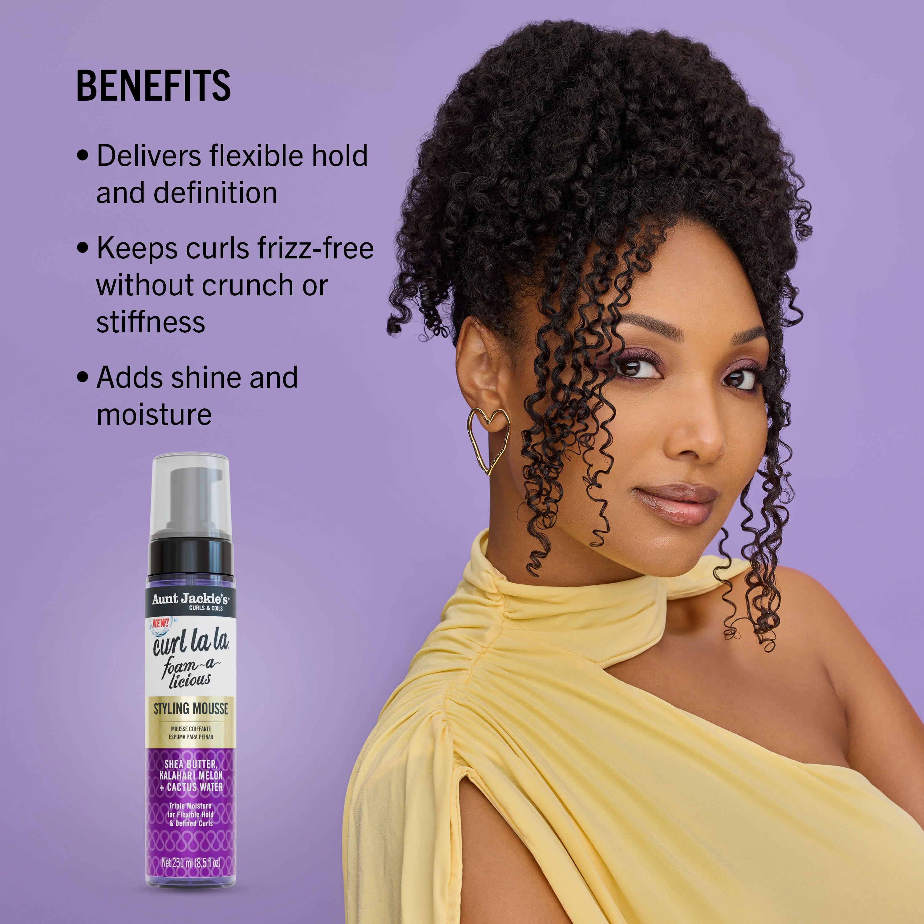 AUNTIE JACKIE'S CURL LA LA STYLING MOUSSE