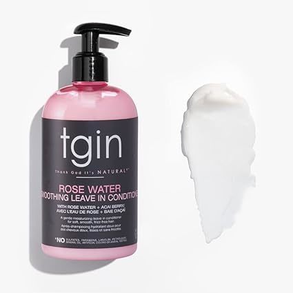 TGIN ROSE WATER SMOOTHING LEAVE IN CONDITIONER 13.0 OZ