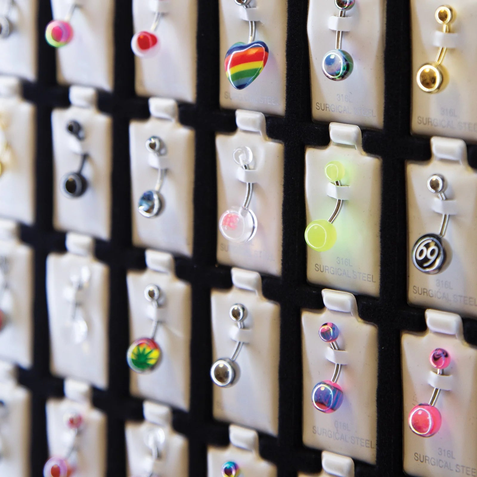 432 BODY JEWELRY LED FLOOR SET