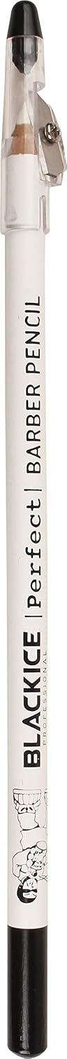 Black Ice Barber Pencil White