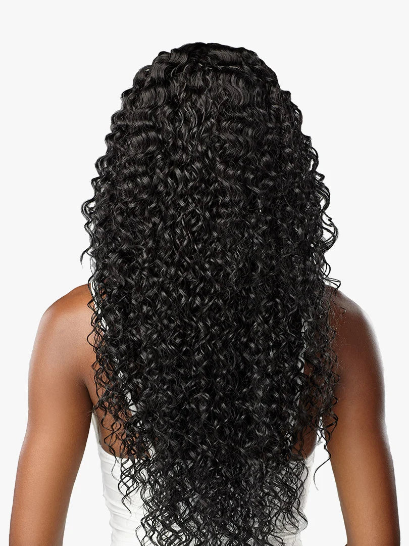 SENSATIONNEL BUTTA LACE WIG HUMAN HAIR MIX BOHEMIAN 28" #BALAYAGE MOCHA