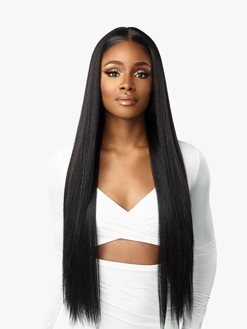 SENSATIONNEL BUTTA LACE WIG HUMAN HAIR MIX STRAIGHT 32" #613