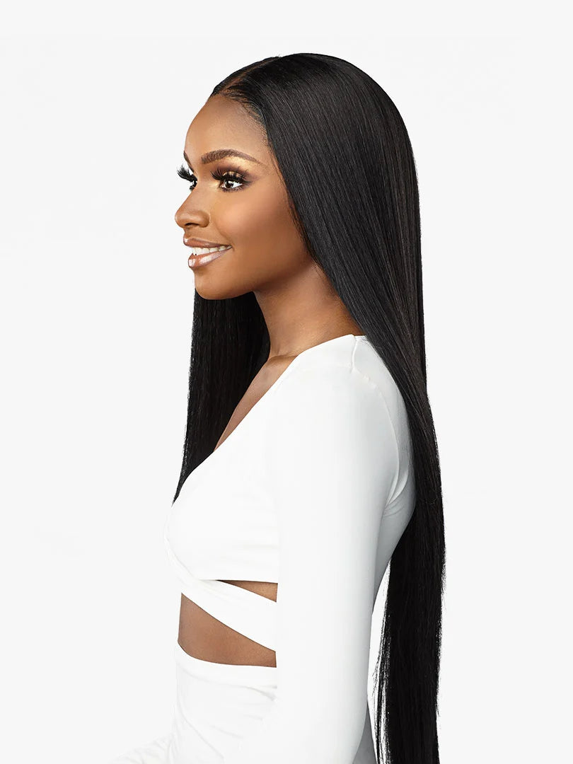 SENSATIONNEL BUTTA LACE WIG HUMAN HAIR MIX STRAIGHT 32" #1B