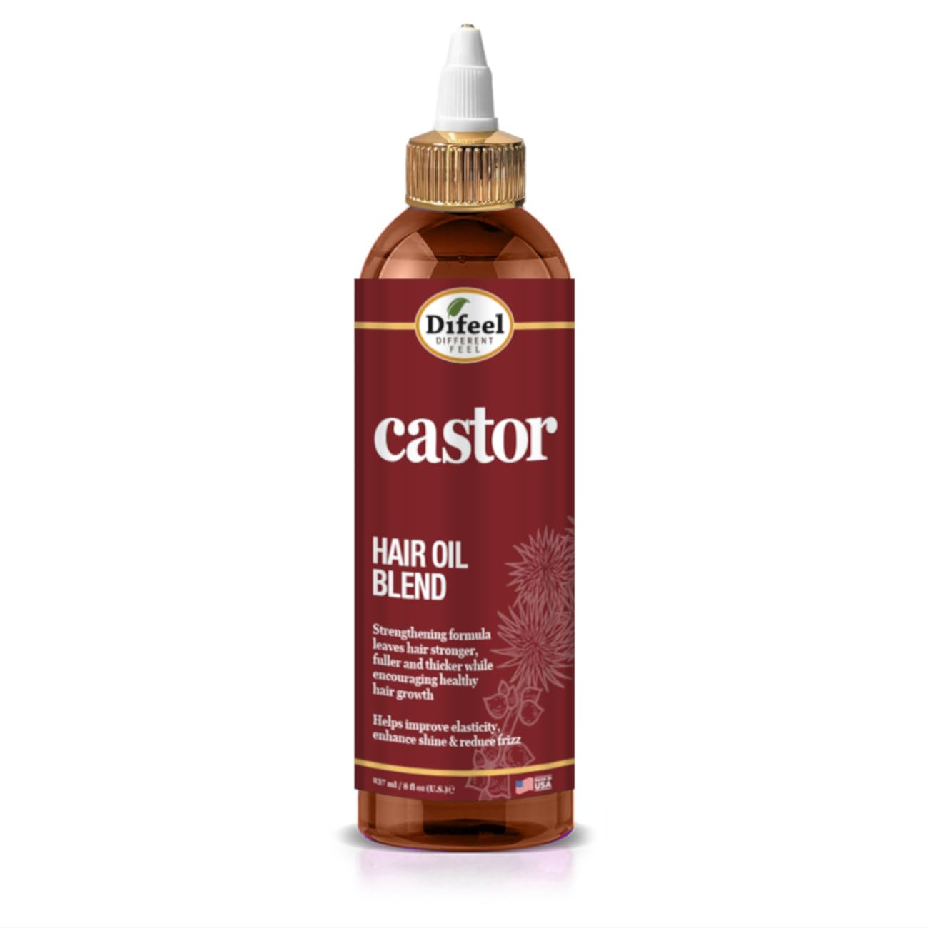 DIFEEL 99% NATURAL CASTOR PREMIUM HAIR OIL PRO-GROWTH 8oz