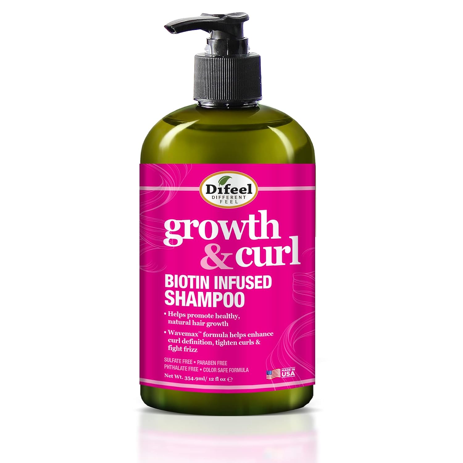 DIFEEL GROWTH & CURL BIOTIN INFUSED SHAMPOO 12oz