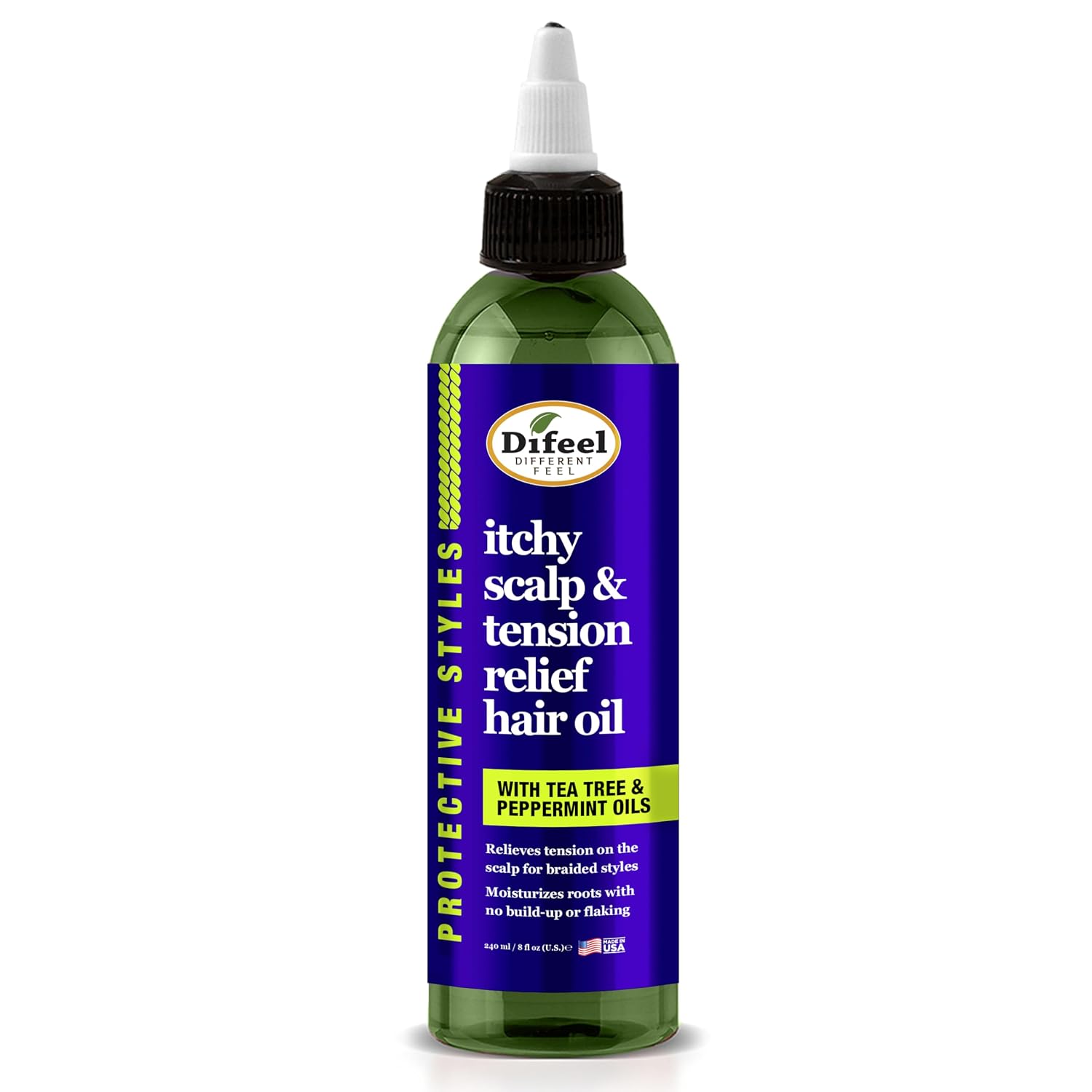 DIFEEL ITCHY SCALP & TENSION RELIEF OIL W/ TEA TREE PEPPERMINT OIL