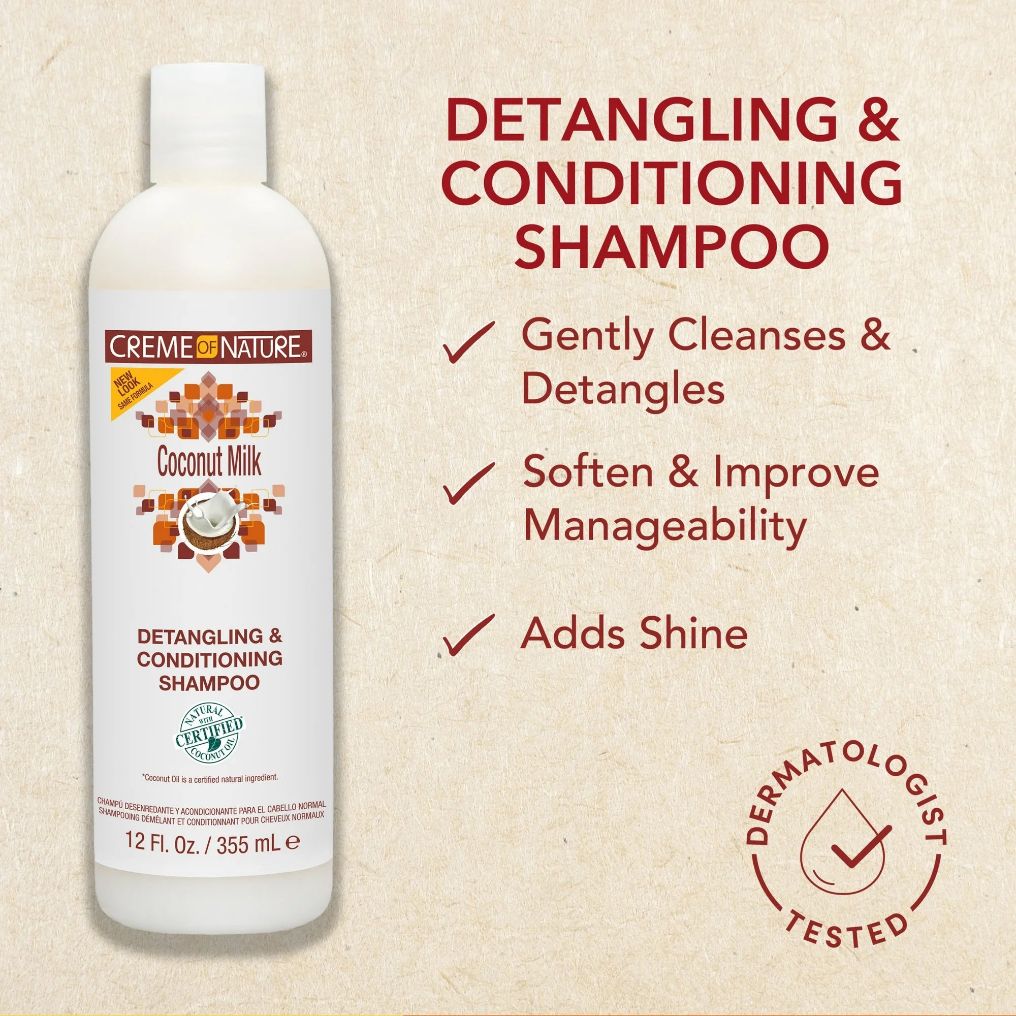 Creme of Nature Detangling & Conditioning shampoo with Coconut Milk 12oz