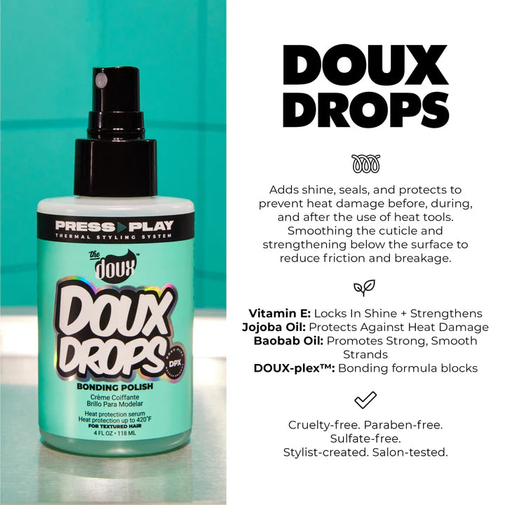 THE DOUX "PRESS PLAY" DOUX DROPS BONDING POLISH 4oz