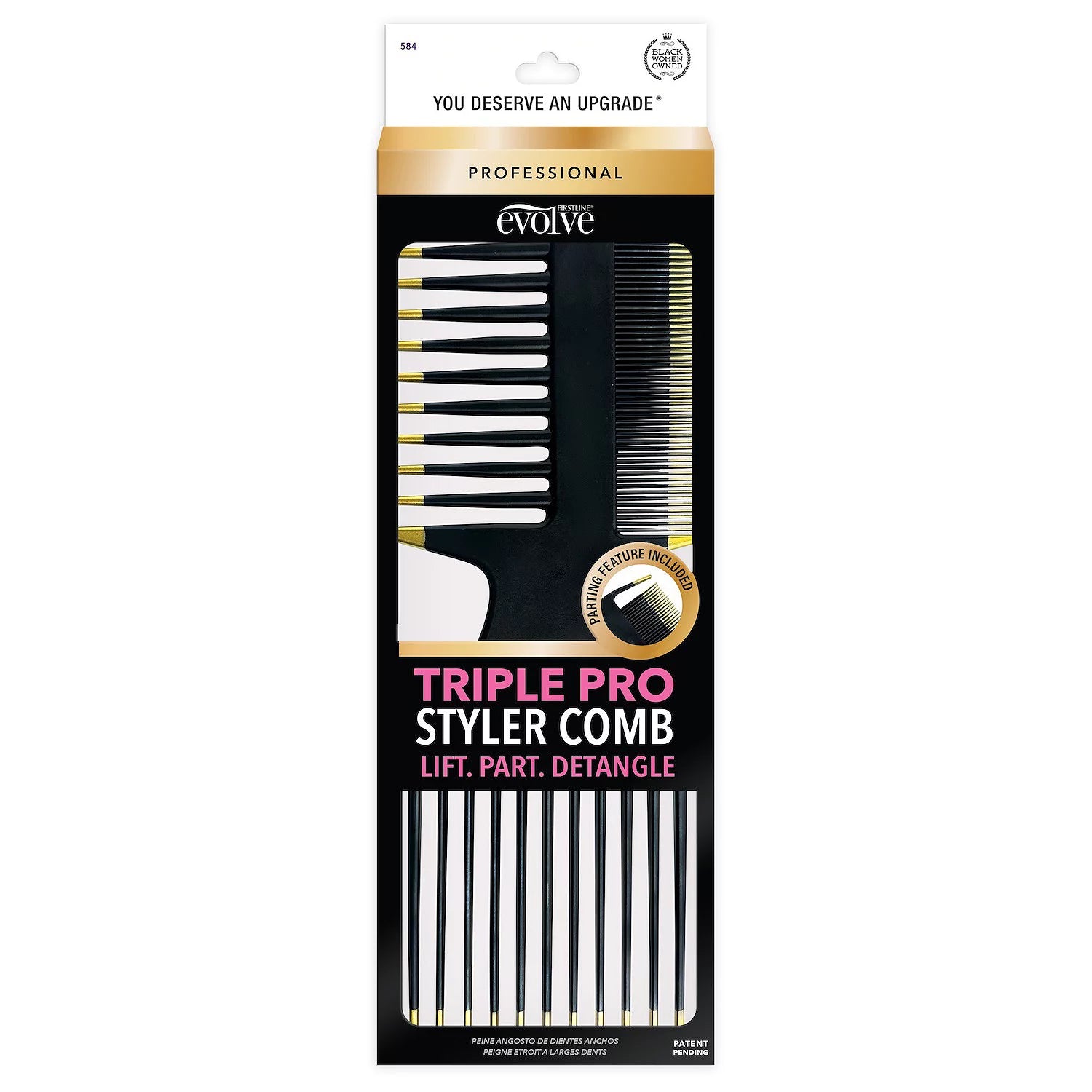 FIRSTLINE EVOLVE TRIPLE PRO SYTLER COMB #BLACK & GOLD