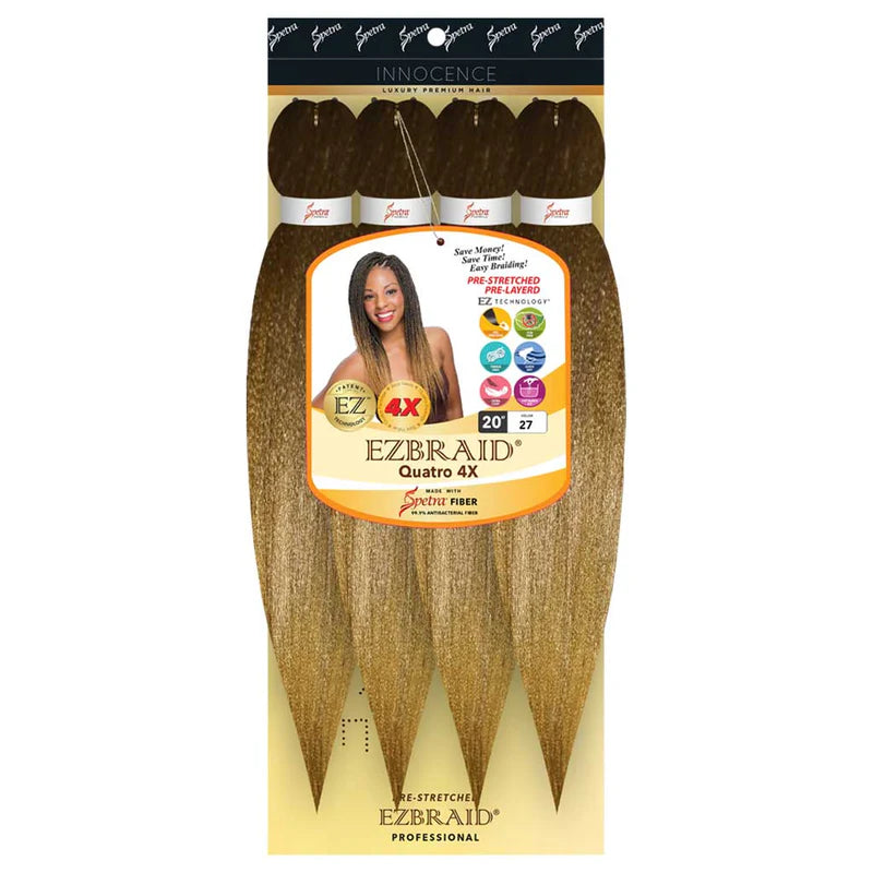 EZBRAID QUATRO PRE-STRETCHED 4X  #1B