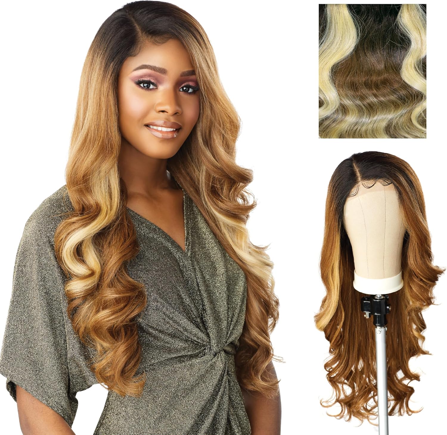 SENSATIONNEL BUTTA LACE GLLUELESS WIG BUTTA UNIT 7 #FLAMBOYAGE MOCHA