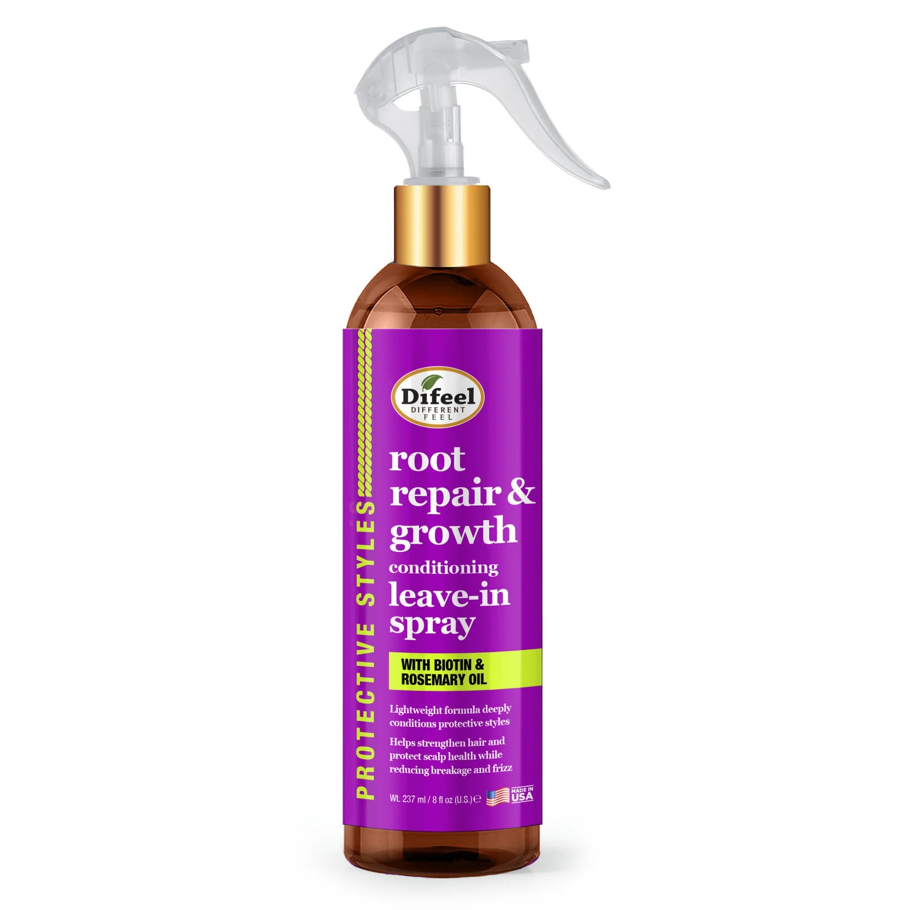 DIFEEL ROOT REPAIR & GROWTH LEAVE IN SPRAY W/BOITIN&ROSEMARY OIL