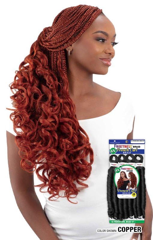 FREETRESS BRAID 4X FRENCH CURL BRAID 18" #1B