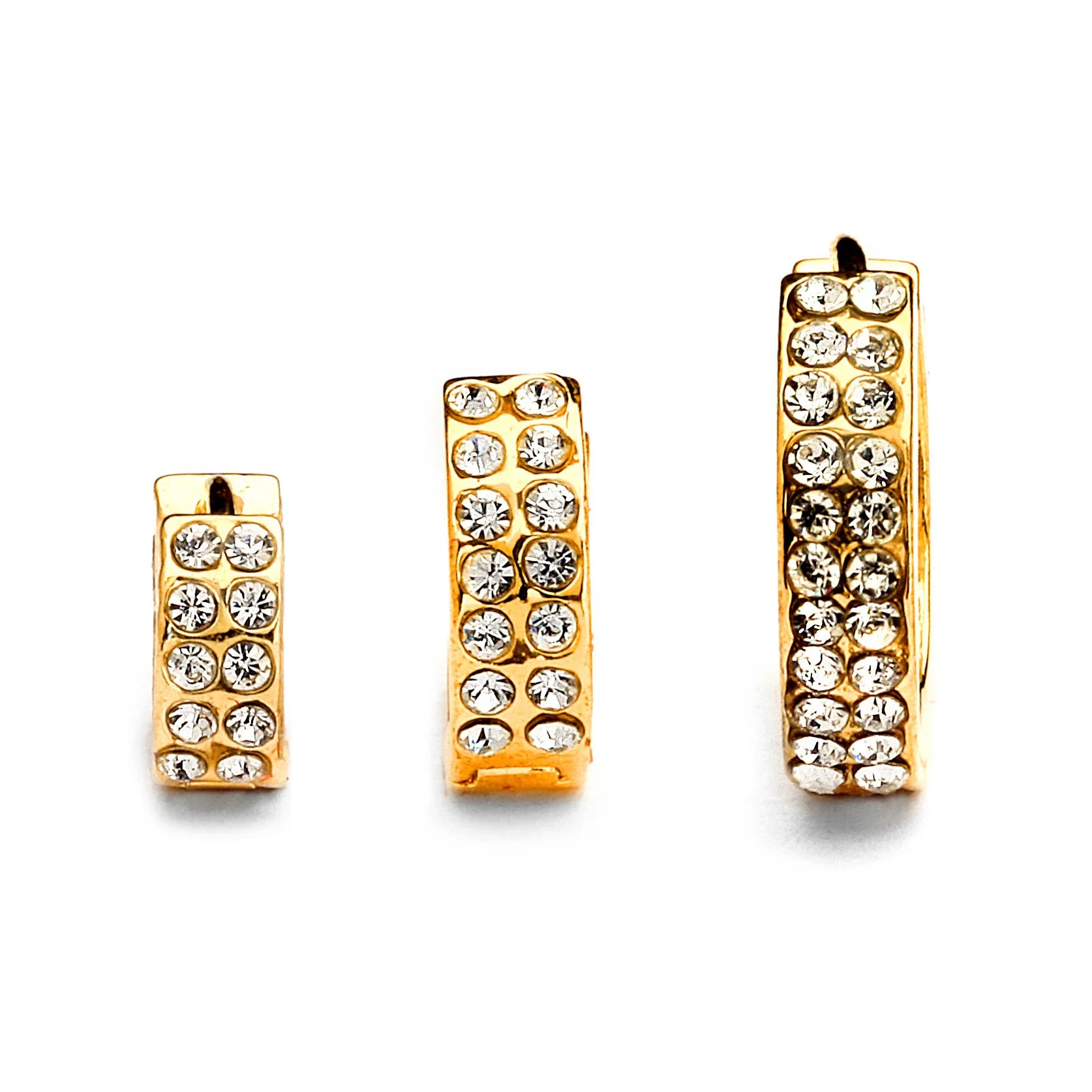 JOY JEWELRY HUGGIES HOOP EARRINGS GOLD #GHG22