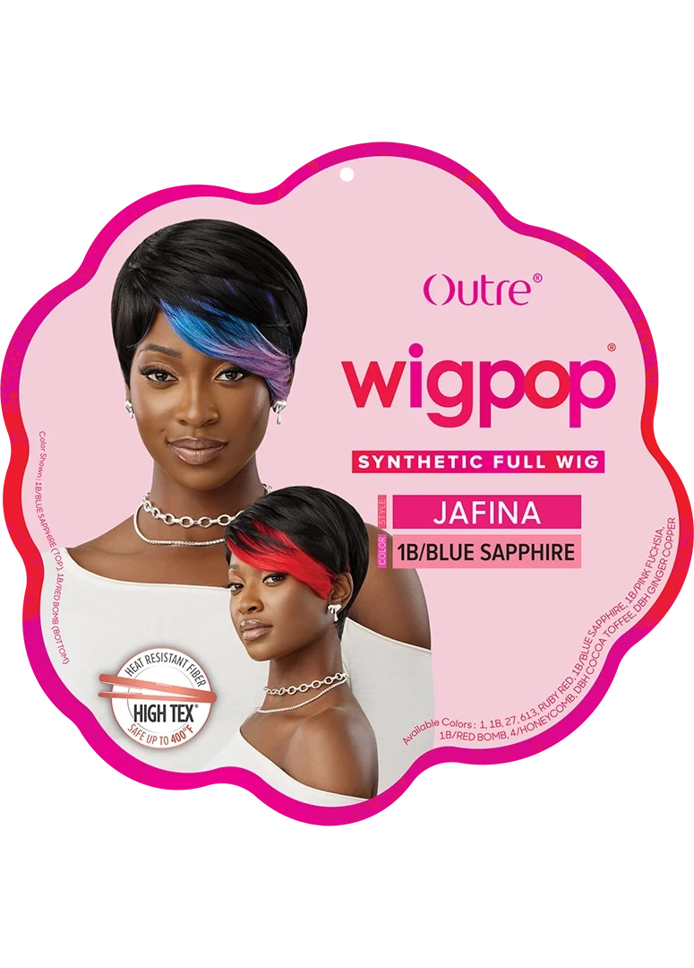 OUTRE WIGPOP FULL WIG JAFINA #1B/RED BOMB