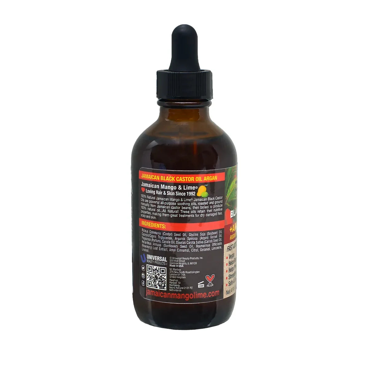 JAMAICAN MANGO & LIME BLACK CASTOR OIL +ARGAN OIL