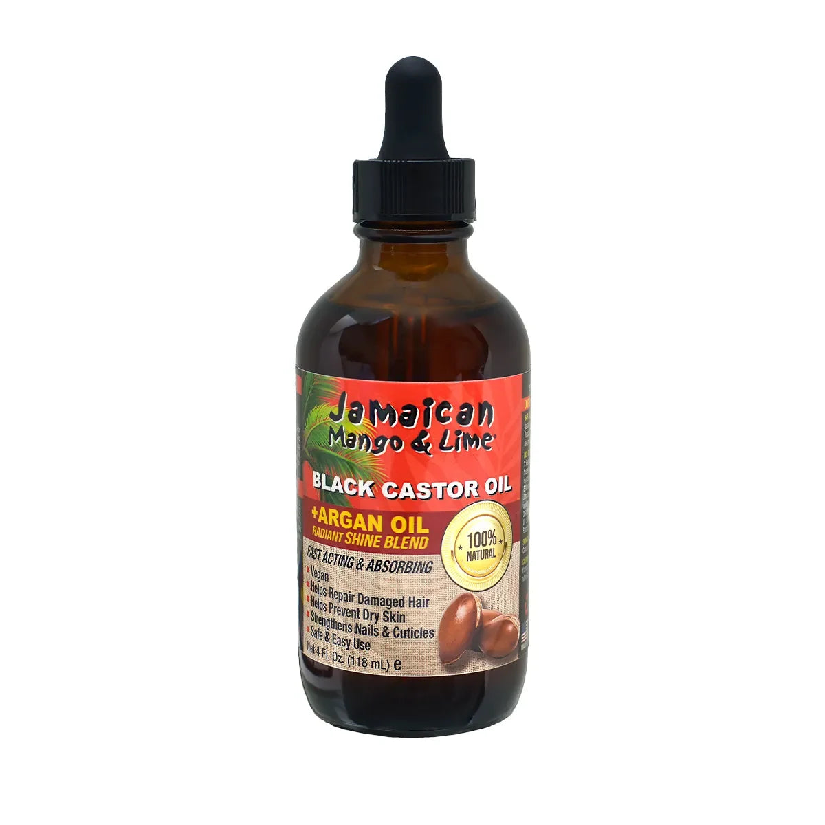 JAMAICAN MANGO & LIME BLACK CASTOR OIL +ARGAN OIL