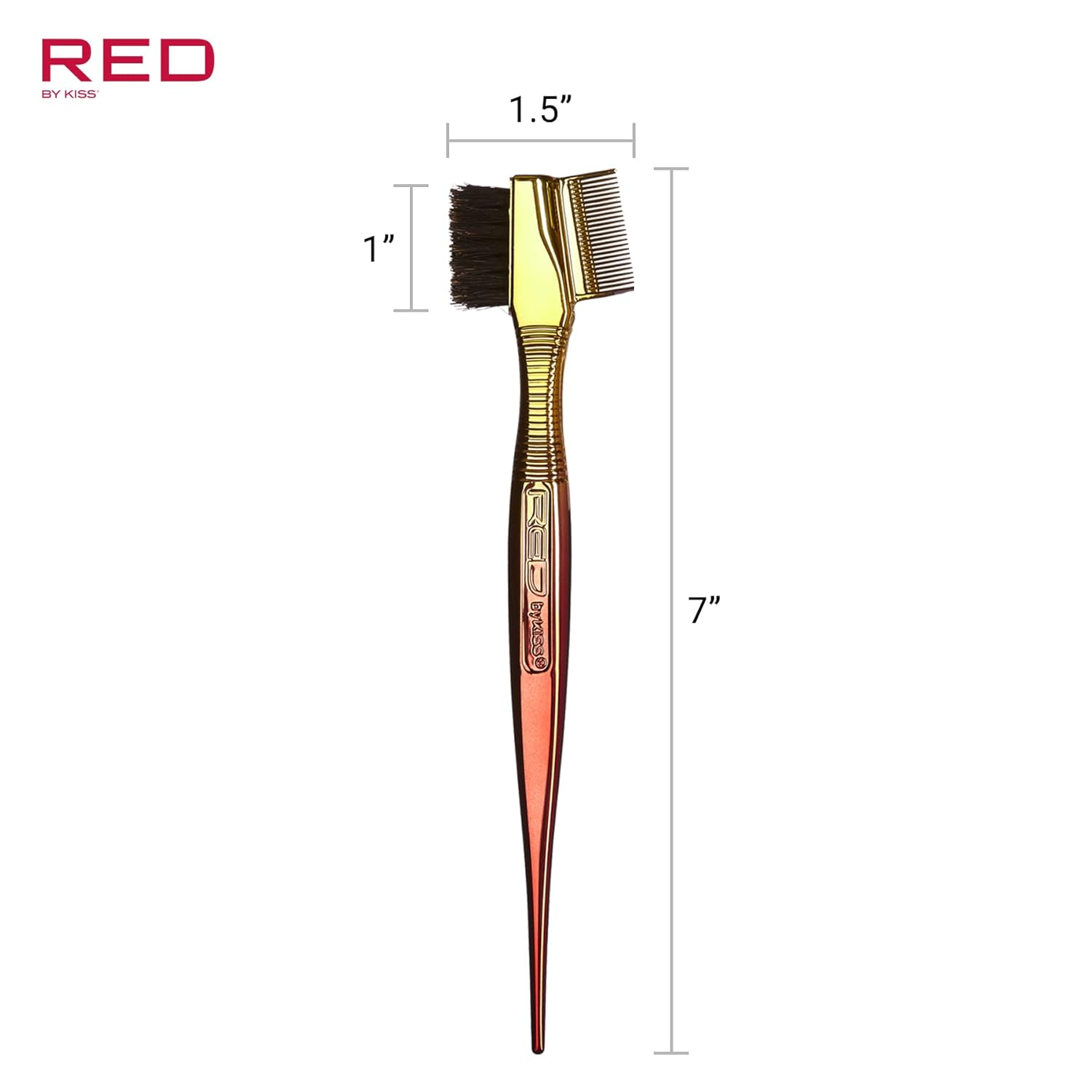 Red by Kiss Chrome Edge Brush Rat Tail #Ombre