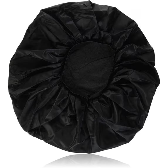 MS. REMI DOUBLE LINED DAY & NIGHT CAP X-LARGE #BLACK
