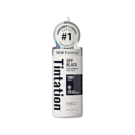 RED BY KISS TINTATION HAIR DYE 5oz #OFF BLACK