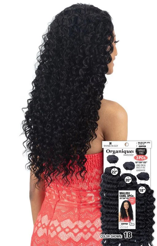 SHAKE-N-GO ORGANIQUE MALIBU CURL 3pcs 18"/20/22" #1B