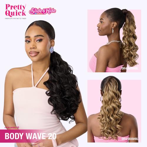 OUTRE PRETTY QUICK SLIDE & HIDE WRAP PONY BODY WAVE 20" #1B