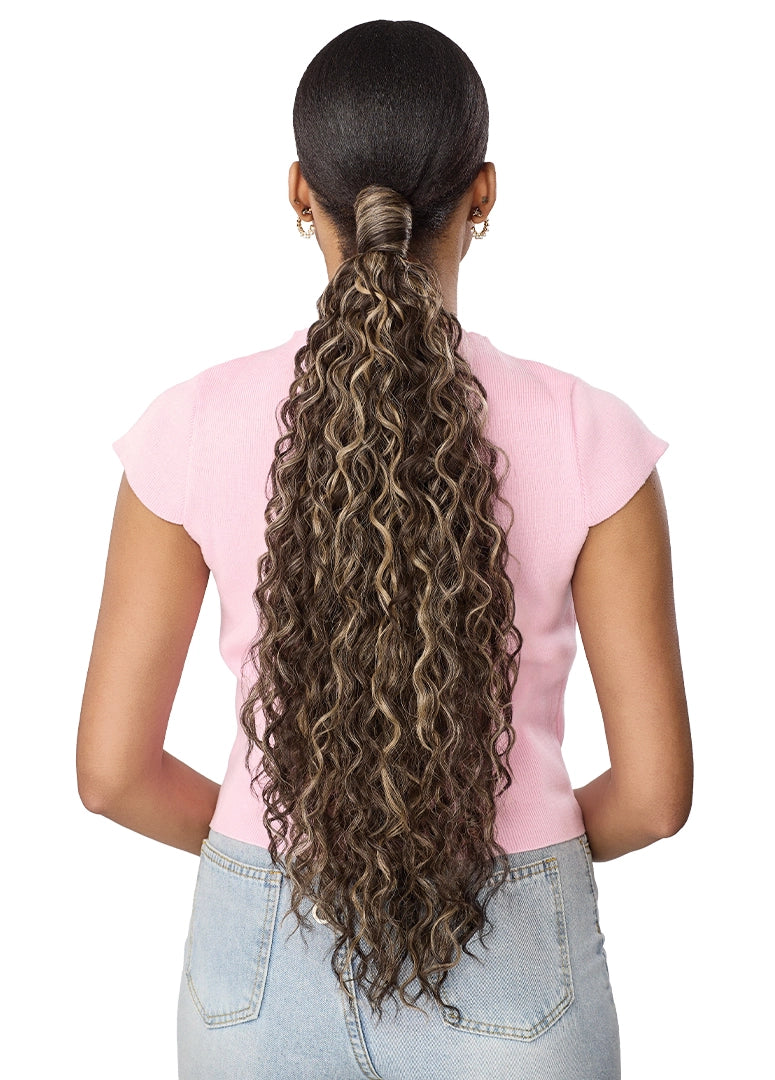 OUTRE PRETTY QUICK SLIDE & HIDE WRAP PONY LOOSE DEEP 24" #1B