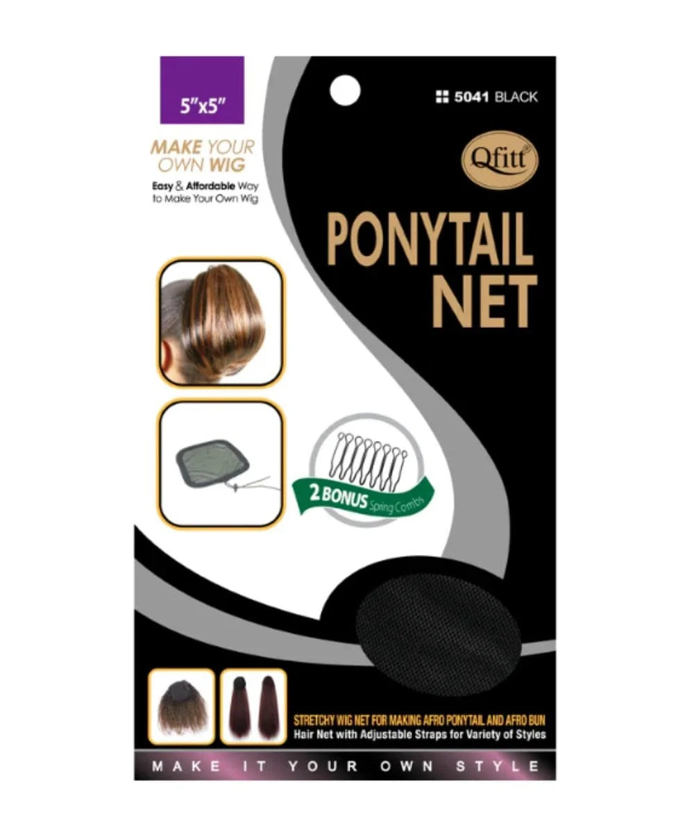 QFITT MAKE YOUR OWN PONYTAIL NET #BLACK