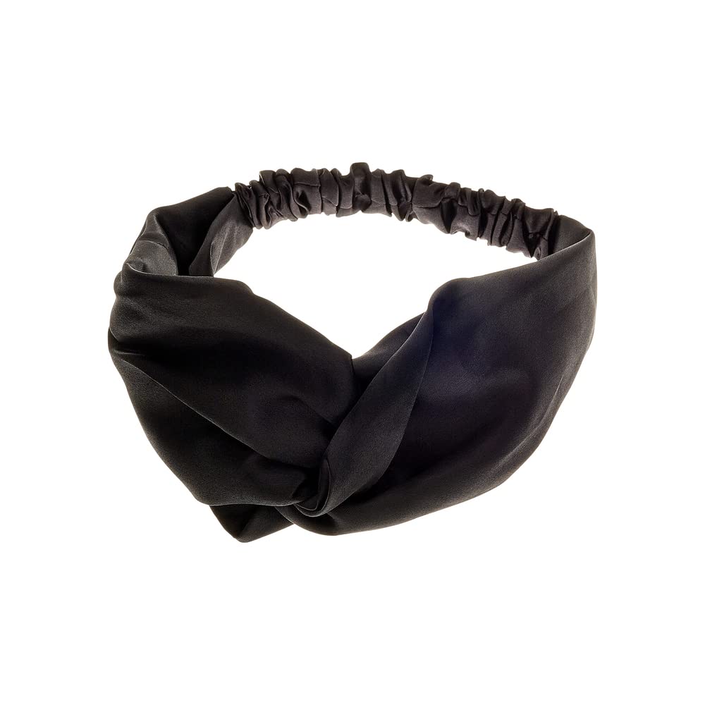 Red By Kiss Extra Wide Silky Headwrap 7" #BLACK