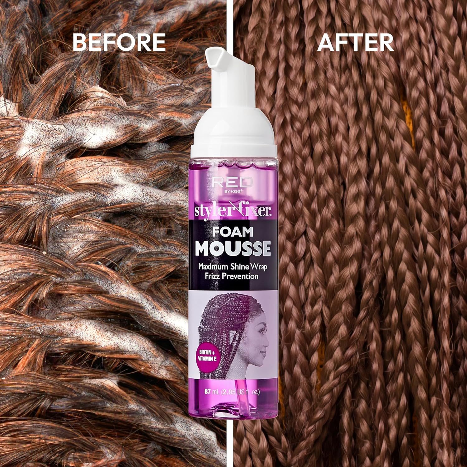 Red By Kiss Styler/Fixer Foam Mousse 2.95oz