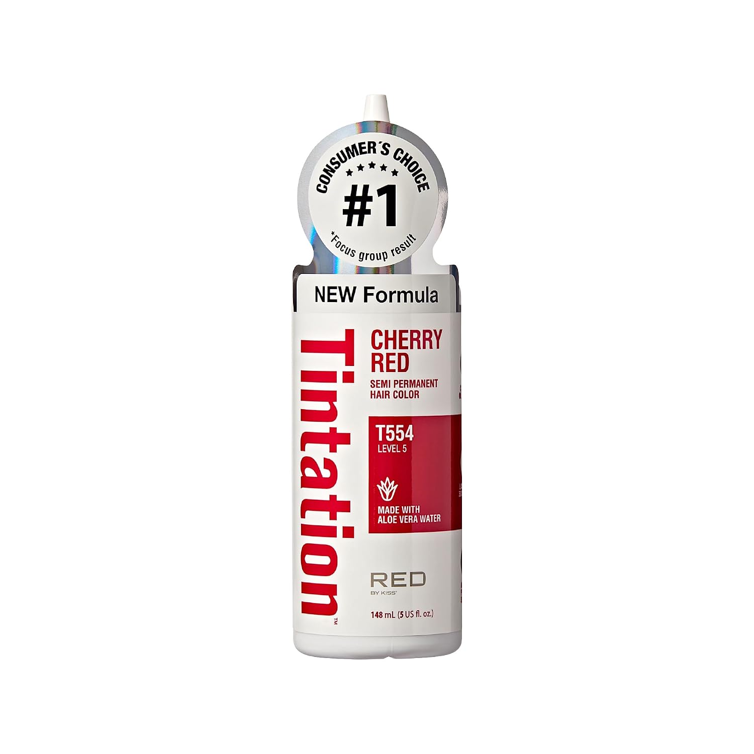 RED BY KISS TINTATION HAIR DYE 5oz #CHERRY RED
