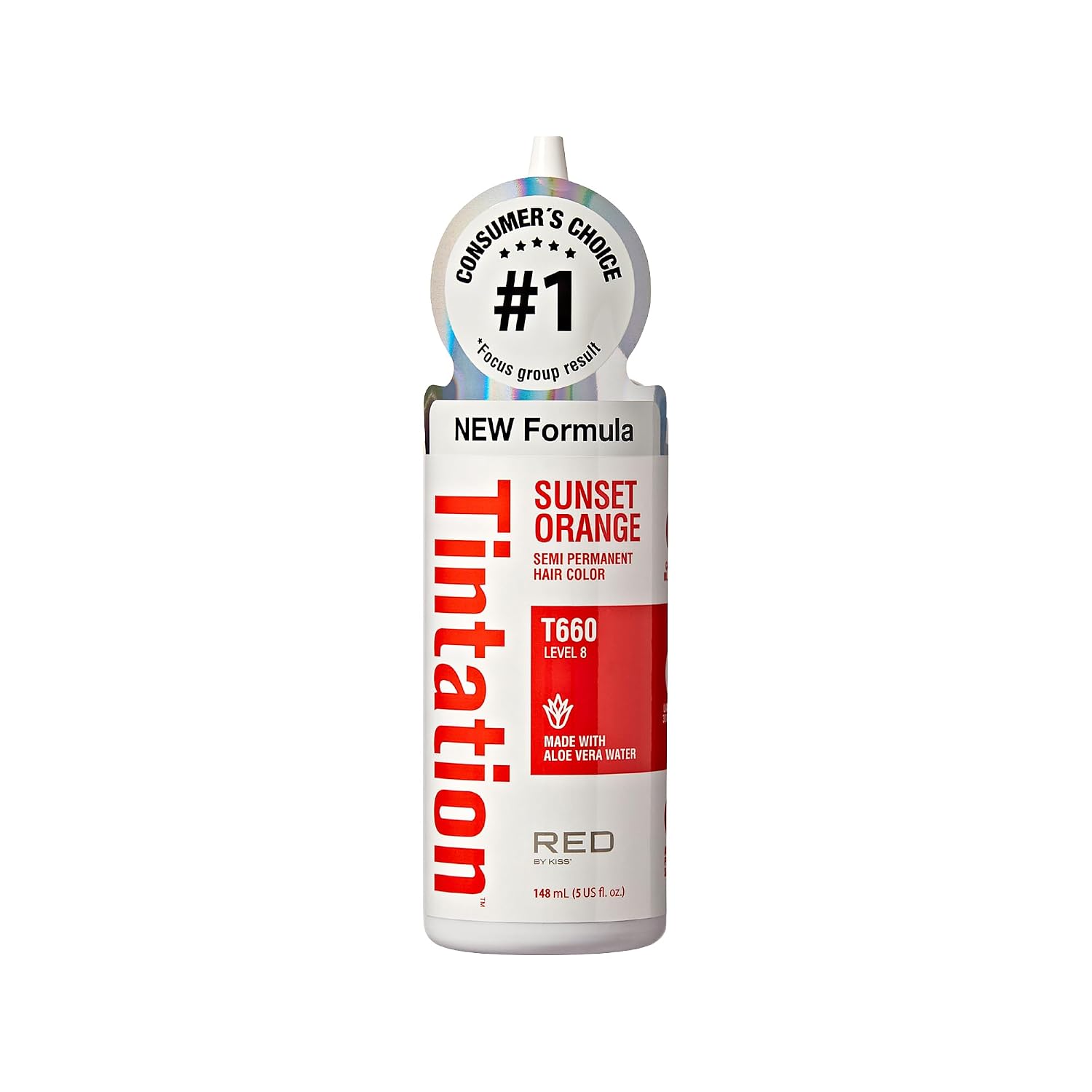 RED BY KISS TINTATION HAIR DYE 5oz #SUNSET ORANGE