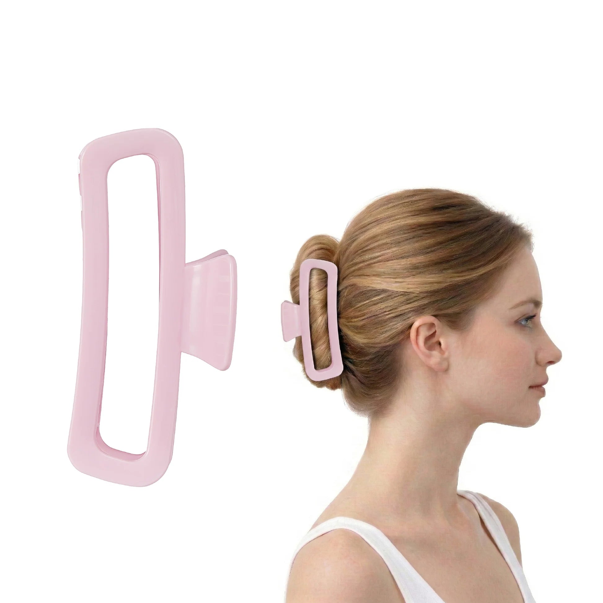 RED PINK BUTTERFLY SOFTMALLOW CLAW CLIP #HMC105