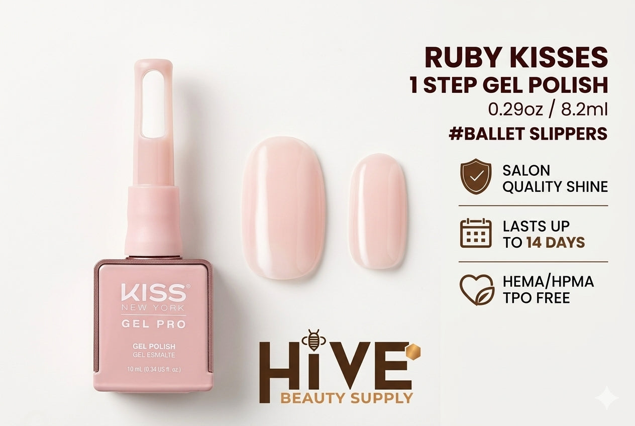 RUBY KISSES 1 STEP GEL POLISH 0.29oz #BALLET SLIPPERS