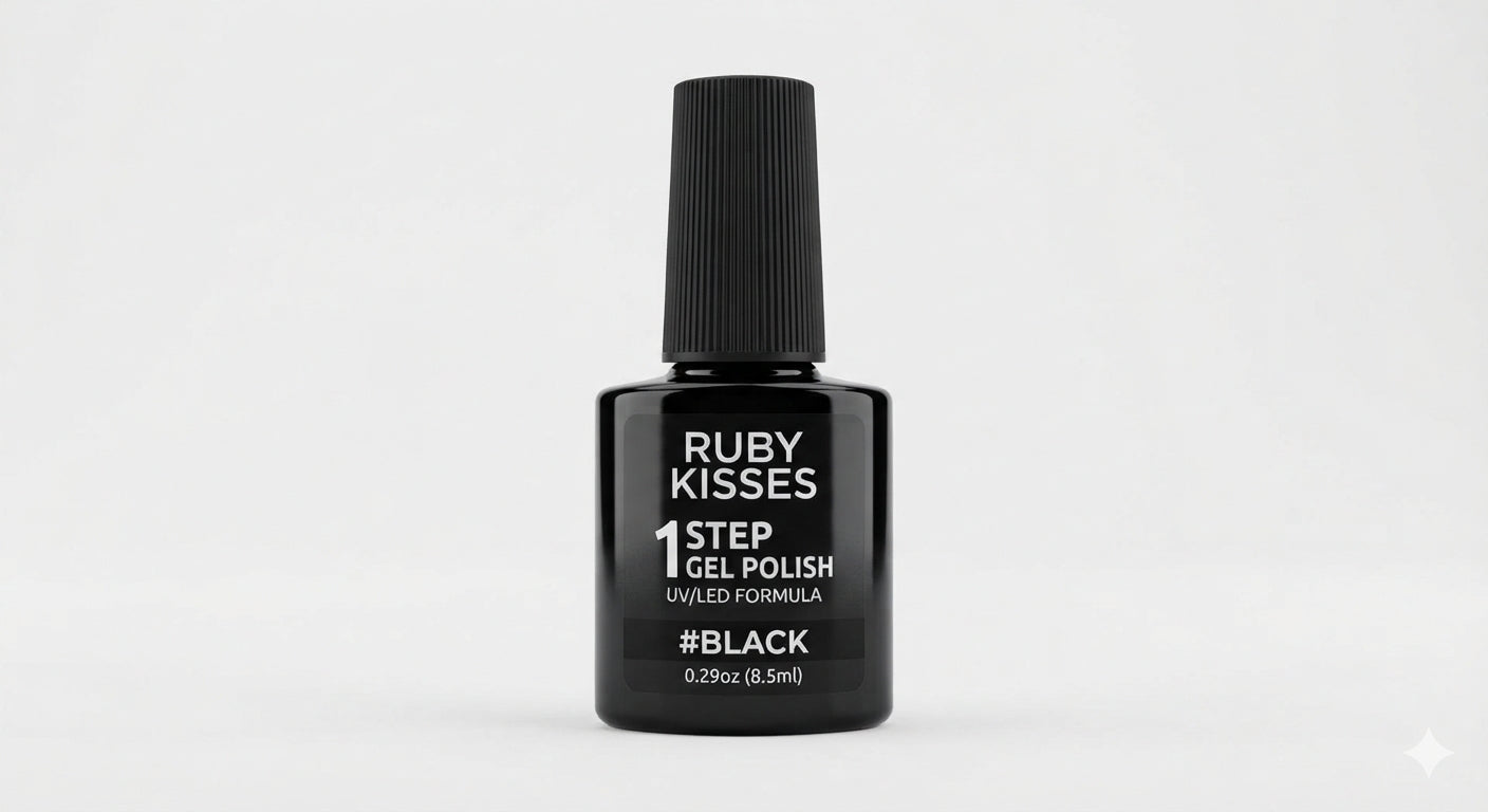 RUBY KISSES 1 STEP GEL POLISH 0.29oz #BLACK