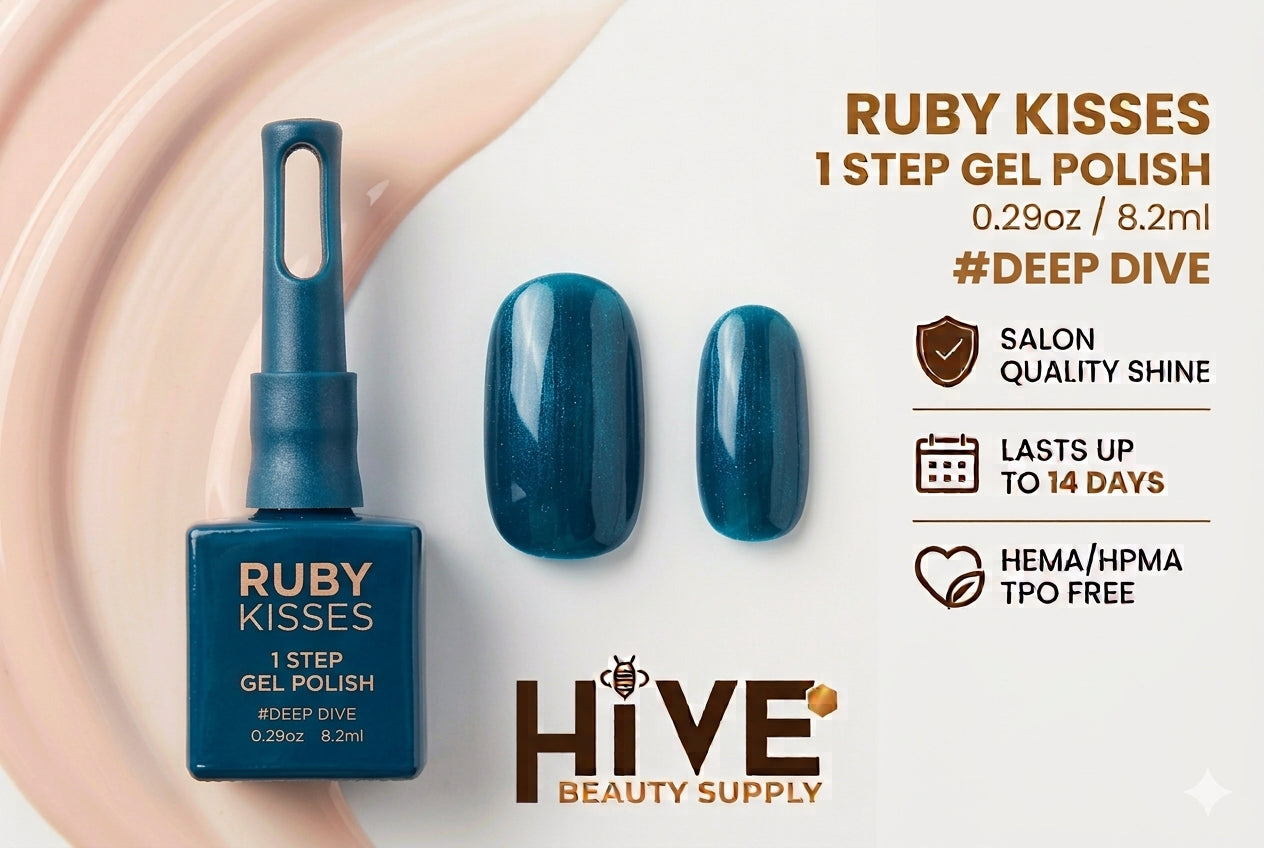 RUBY KISSES 1 STEP GEL POLISH 0.29oz #DEEP DIVE