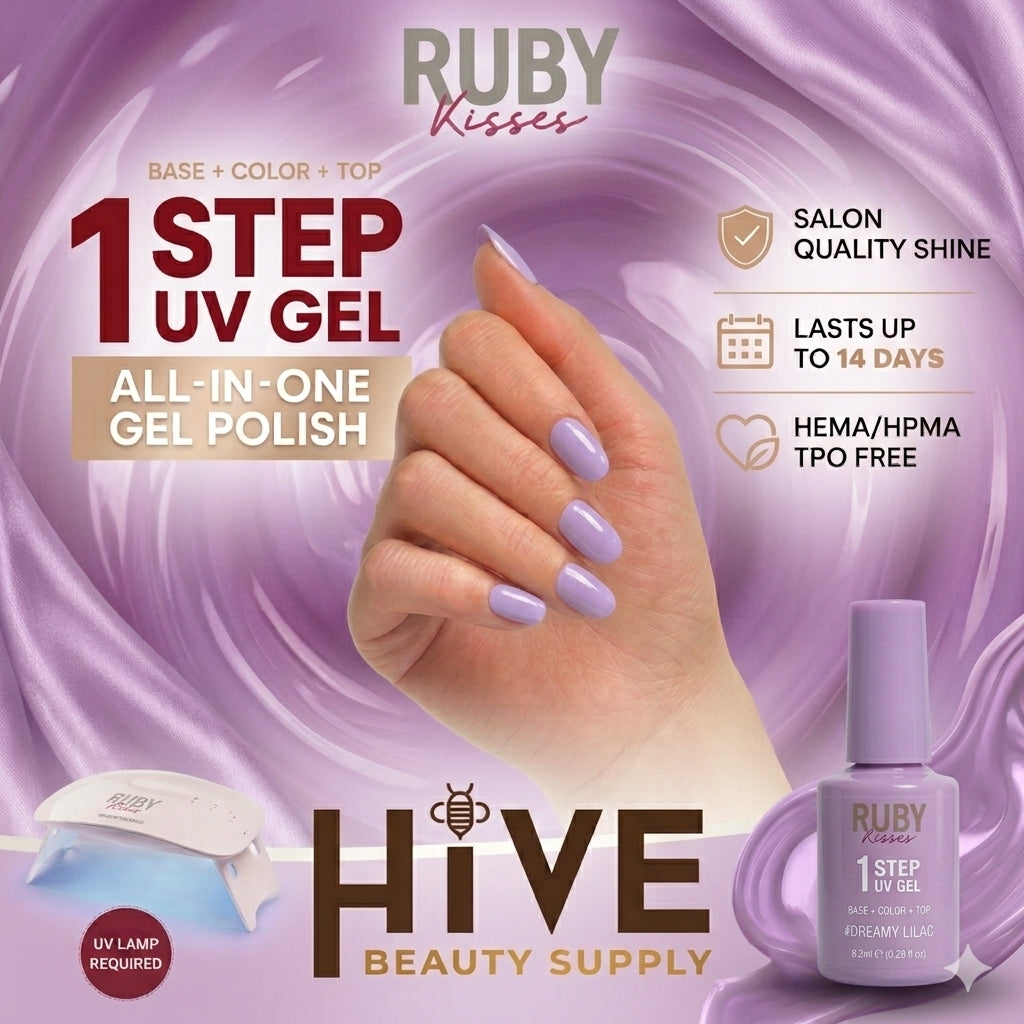 RUBY KISSES 1 STEP GEL POLISH 0.29oz #DREAMY LILAC