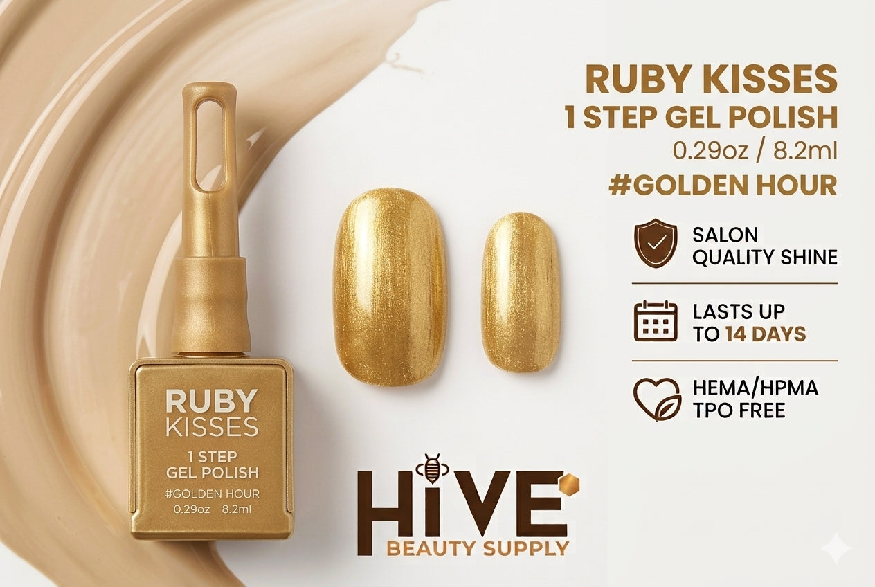 RUBY KISSES 1 STEP GEL POLISH 0.29oz #GOLDEN HOUR