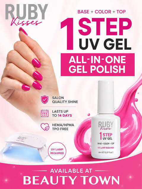 RUBY KISSES 1 STEP GEL POLISH 0.29oz #WHITE