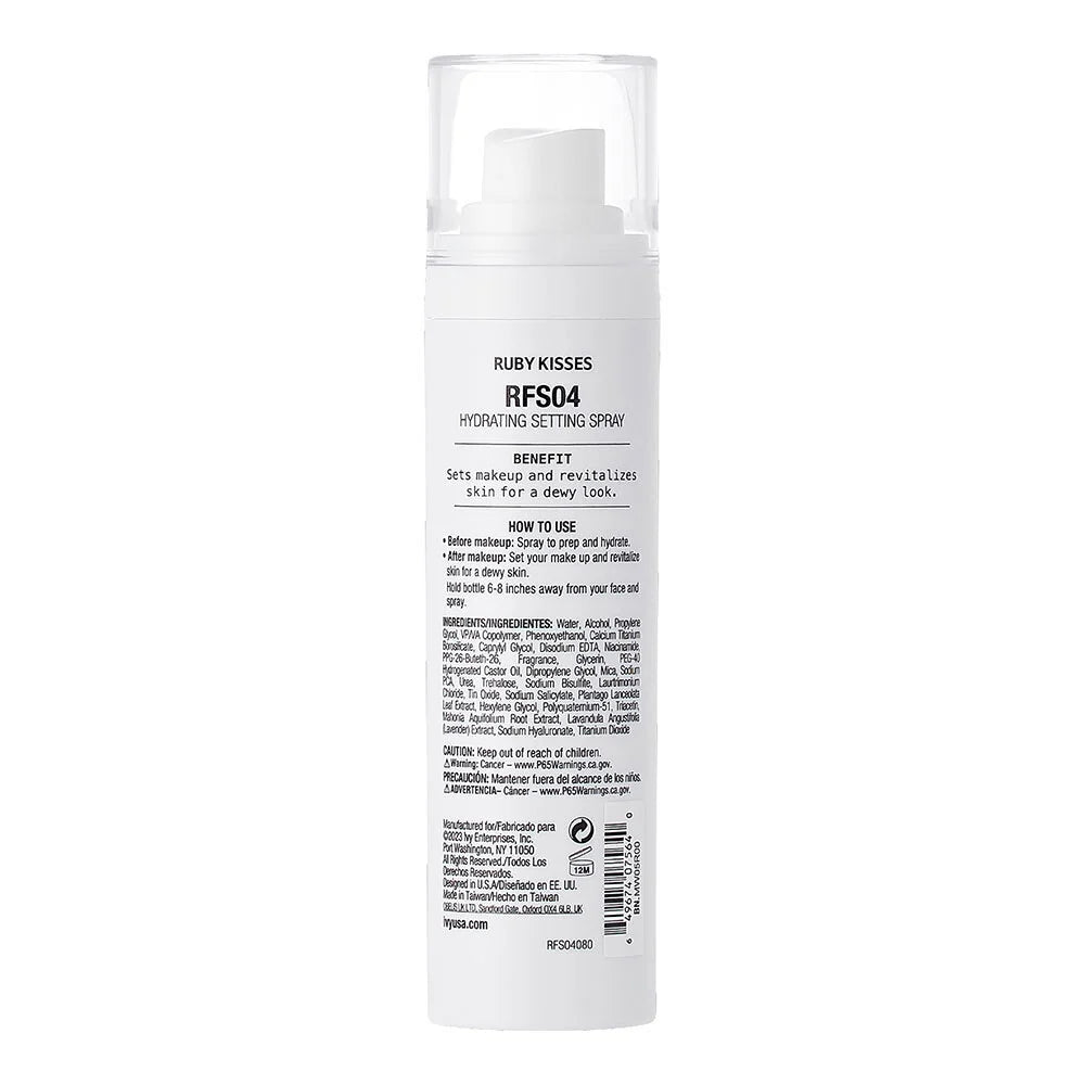 RUBY KISSES DEWY HYDRATING SETTING SPRAY 1.72oz