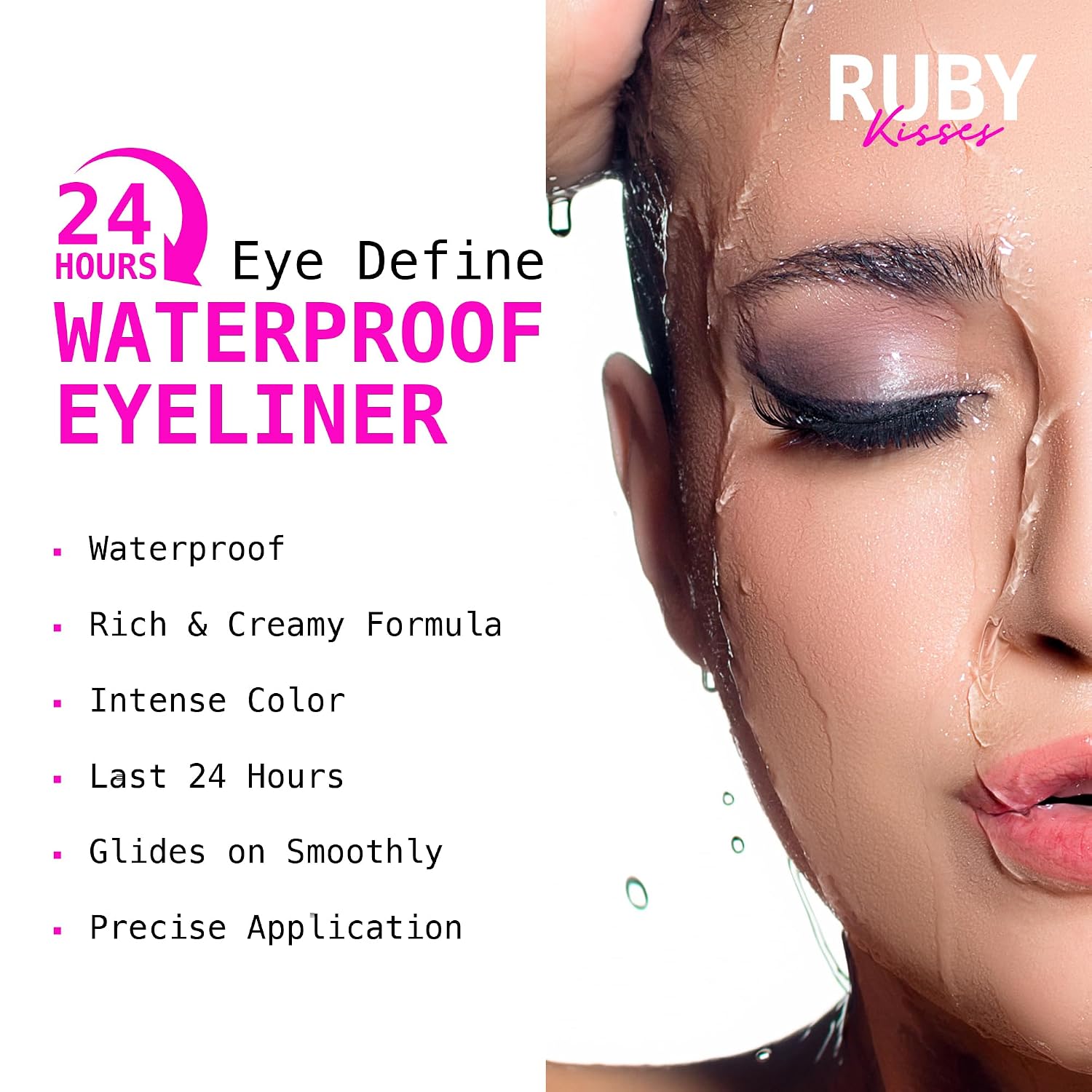 RUBY KISSES ULTRA-EASY EYE LINER PENCIL #WHITE