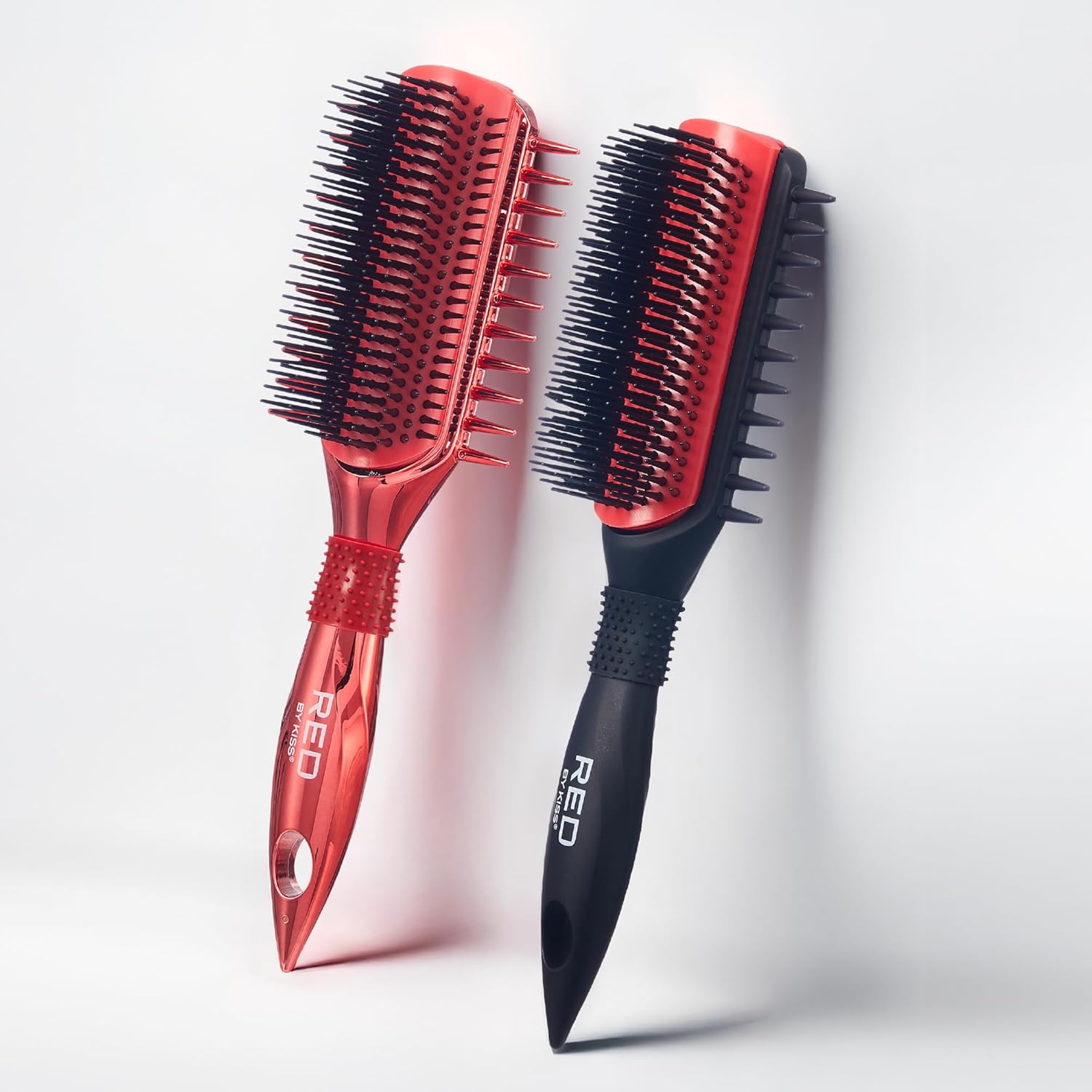 Red By Kiss Detangle & Curl Defining Brush #RED