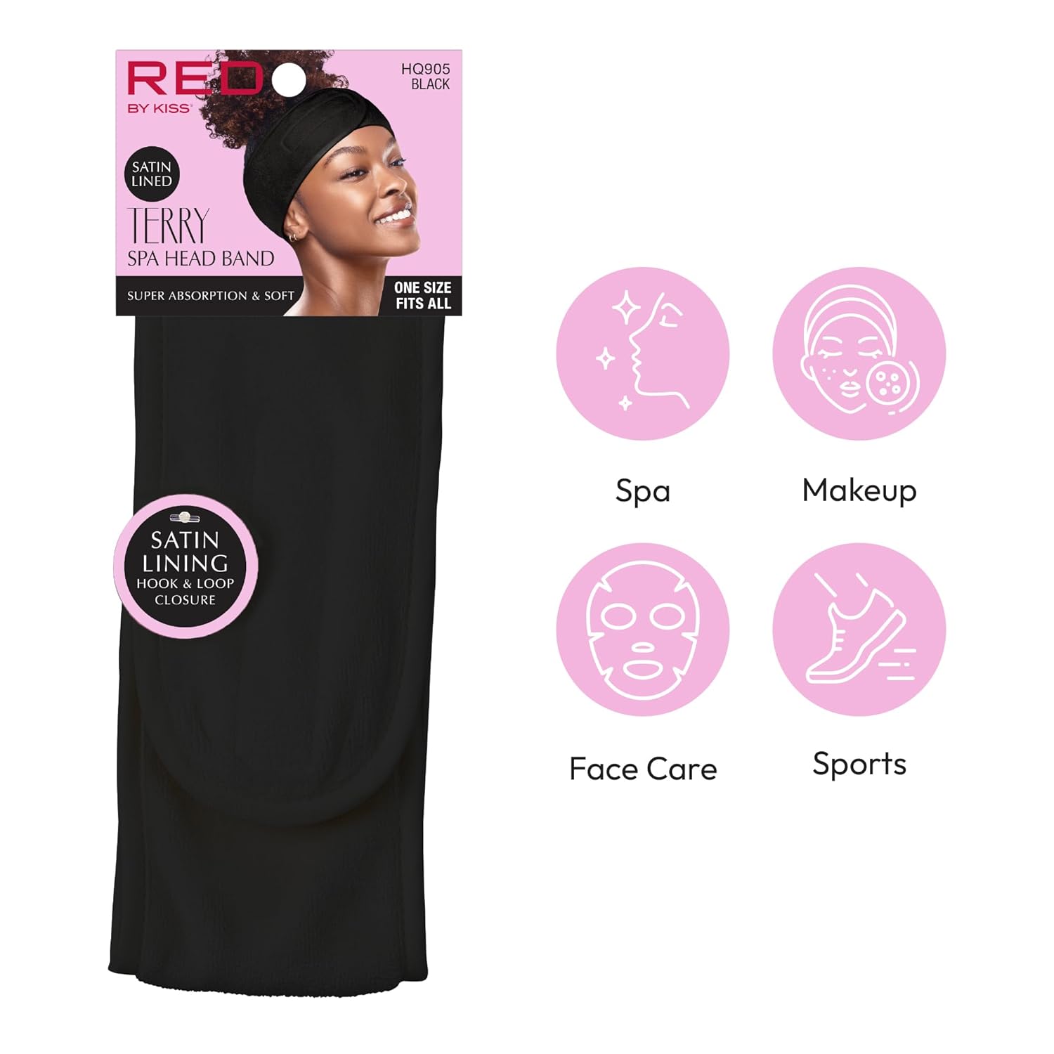 Red By Kiss Terry SPA Head Band Black