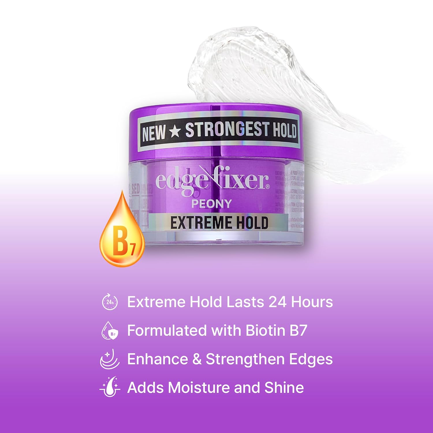 Red By Kiss Edge Fixer 24 HR Extreme Hold 3.38oz #PEONY