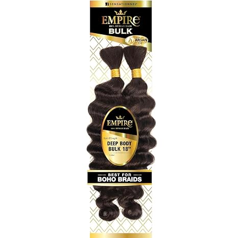 SENSATIONNEL EMPIRE 100% HUMAN HAIR BULK DEEP BULK 18" #S4/30