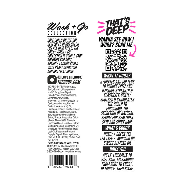 THE DOUX THAT'S DEEP WASH+GO DEEP CONDITIONER 8oz